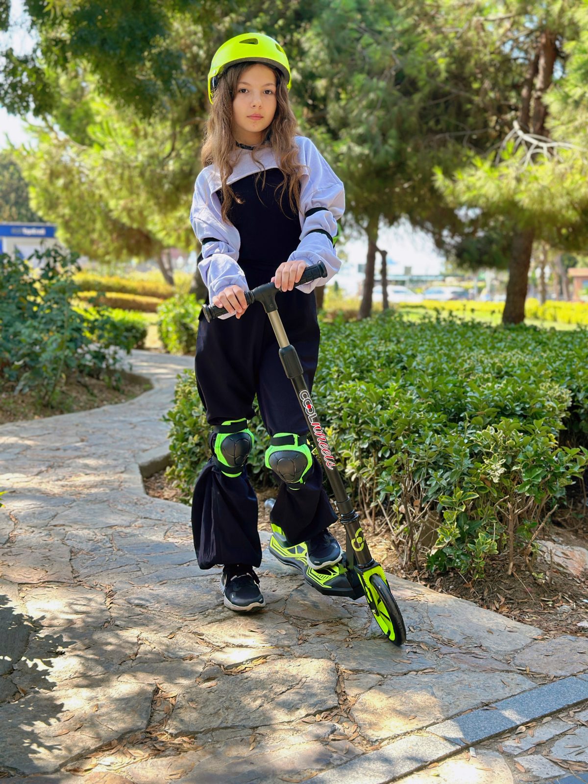 Trotinet za decu FR58499 2 točka do 100 kg neon Cool Wheels - Слика 7