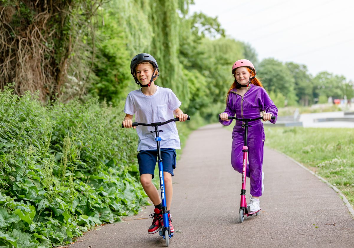 Trotinet za decu Deluxe Fuchsia 2 točka do 100 kg roze Bold Cube - Слика 22