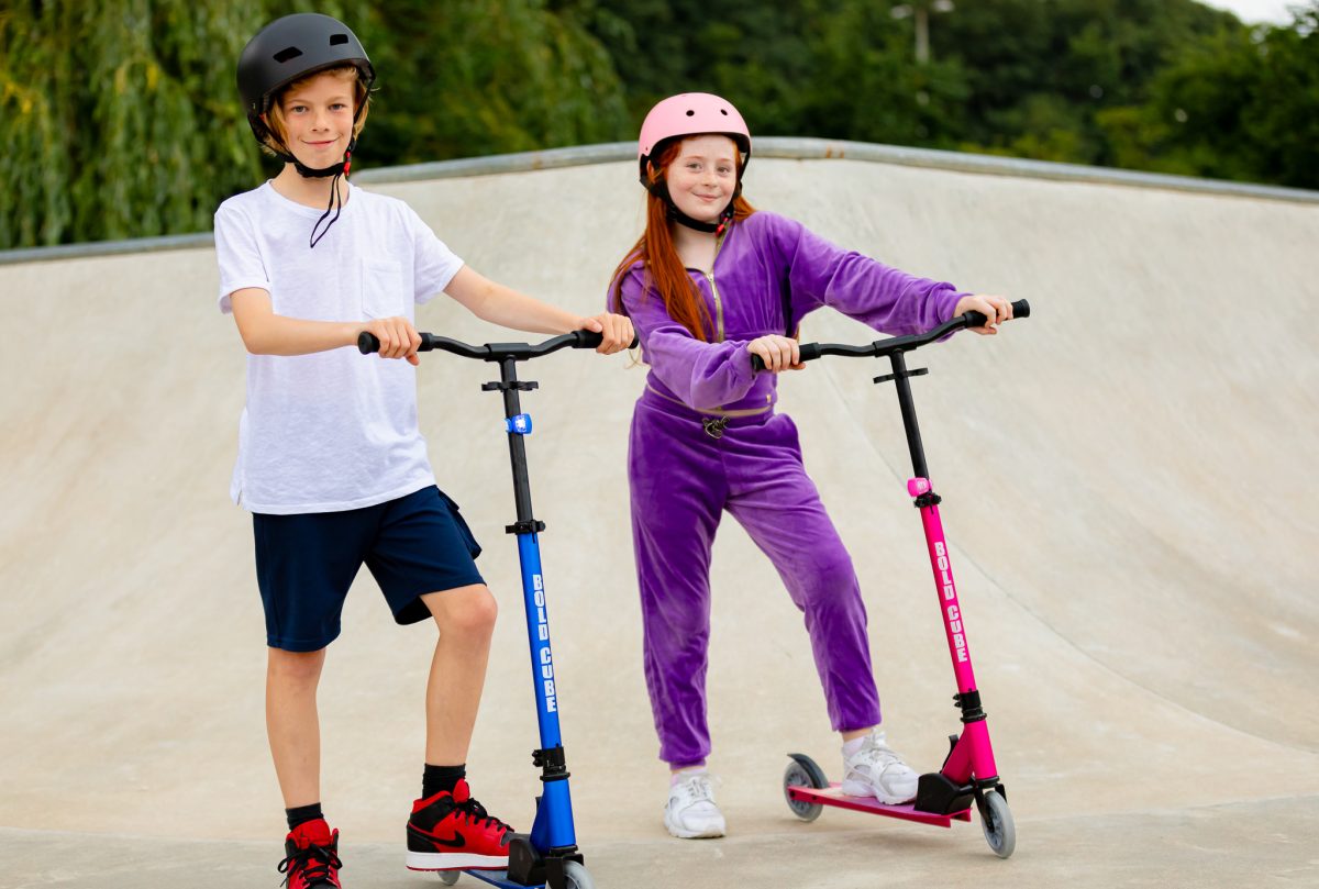 Trotinet za decu Deluxe Fuchsia 2 točka do 100 kg roze Bold Cube - Слика 5