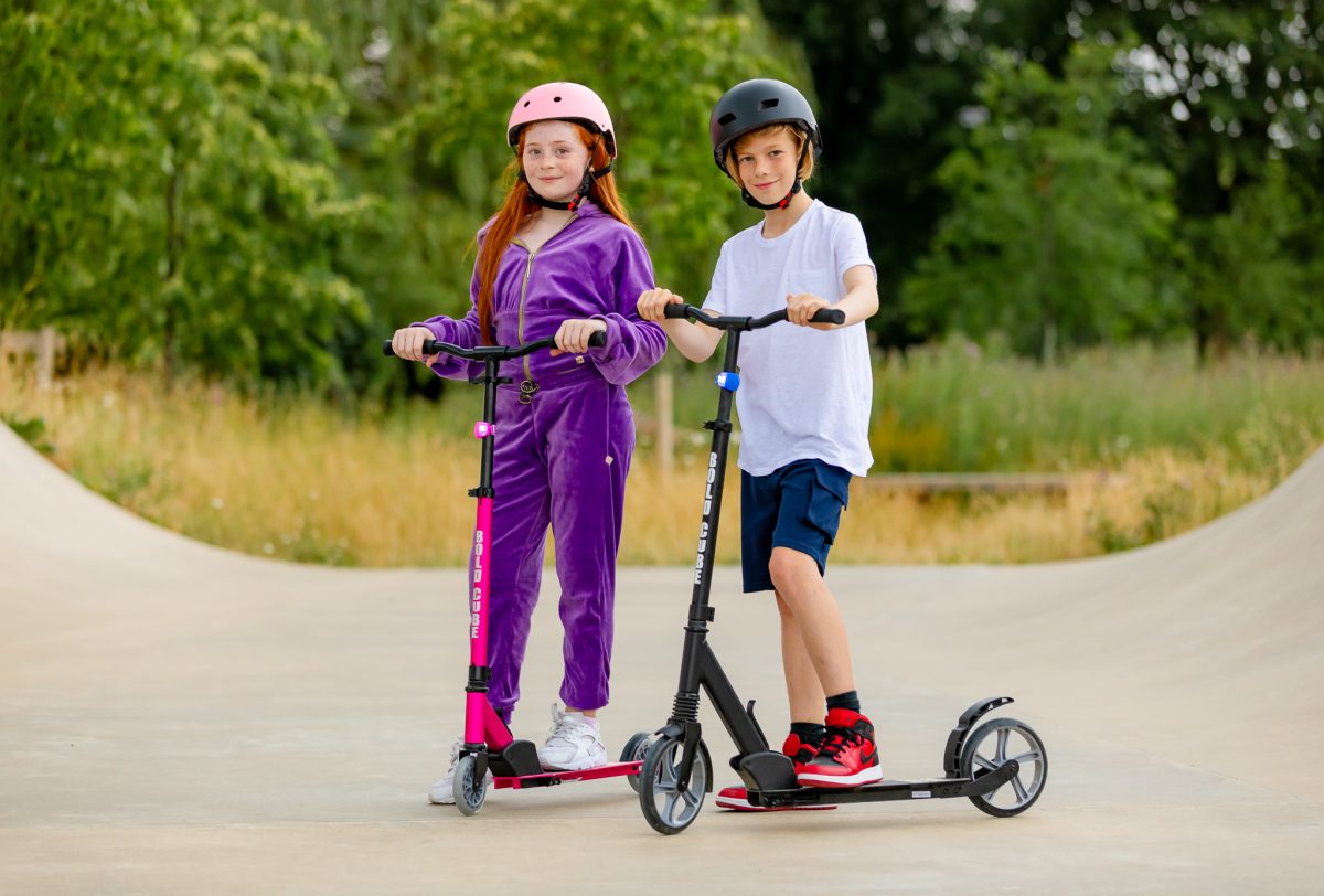 Trotinet za decu Deluxe Fuchsia 2 točka do 100 kg roze Bold Cube - Слика 19