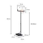 Koš sa podesivom visinom od 150cm do 305cm - Слика 2