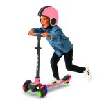 Trotinet Scotti Glow 2 sa 3 svetleća točka do 50kg roze Chillafish - Слика 4