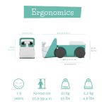 Interaktivna guralica Blockie Mint Chillafish - Слика 9