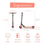 Sklopivi trotinet Flexxi Glow 2 svetleća točka do 50kg roze Chillafish - Слика 6