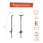 Štap za skakanje Poogie Teen Glow Papaya do 70kg Chillafish - Слика 8