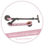 Sklopivi trotinet Flexxi Cameo 2 točka do 50kg roze Chillafish - Слика 3