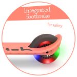 Sklopivi trotinet Flexxi Glow 2 svetleća točka do 50kg roze Chillafish - Слика 5