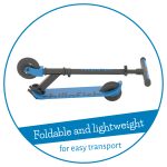 Sklopivi trotinet Flexxi Glow 2 svetleća točka do 50kg plava Chillafish - Слика 9