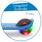 Sklopivi trotinet Flexxi Glow 2 svetleća točka do 50kg plava Chillafish - Слика 4