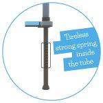 Štap za skakanje Poogie Teen plava do 70kg Chillafish - Слика 6