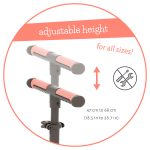 Trotinet Scotti Glow 2 sa 3 svetleća točka do 50kg roze Chillafish