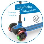 Trotinet Scotti Glow 2 sa 3 svetleća točka do 50kg plava Chillafish - Слика 9