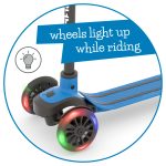 Trotinet Scotti Glow 2 sa 3 svetleća točka do 50kg plava Chillafish - Слика 7