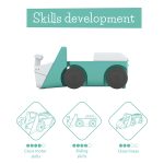 Interaktivna guralica Blockie Mint Chillafish - Слика 11