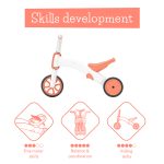 Balans tricikl 2u1 Bunzi Matte roze Chillafish