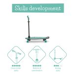 2U1 trotinet i skejt SkatieSkootie 3 Mint do 50kg Chillafish - Слика 10