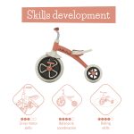 Tricikl guralica Ziggi 12in. roze/narandzasta Chillafish - Слика 10