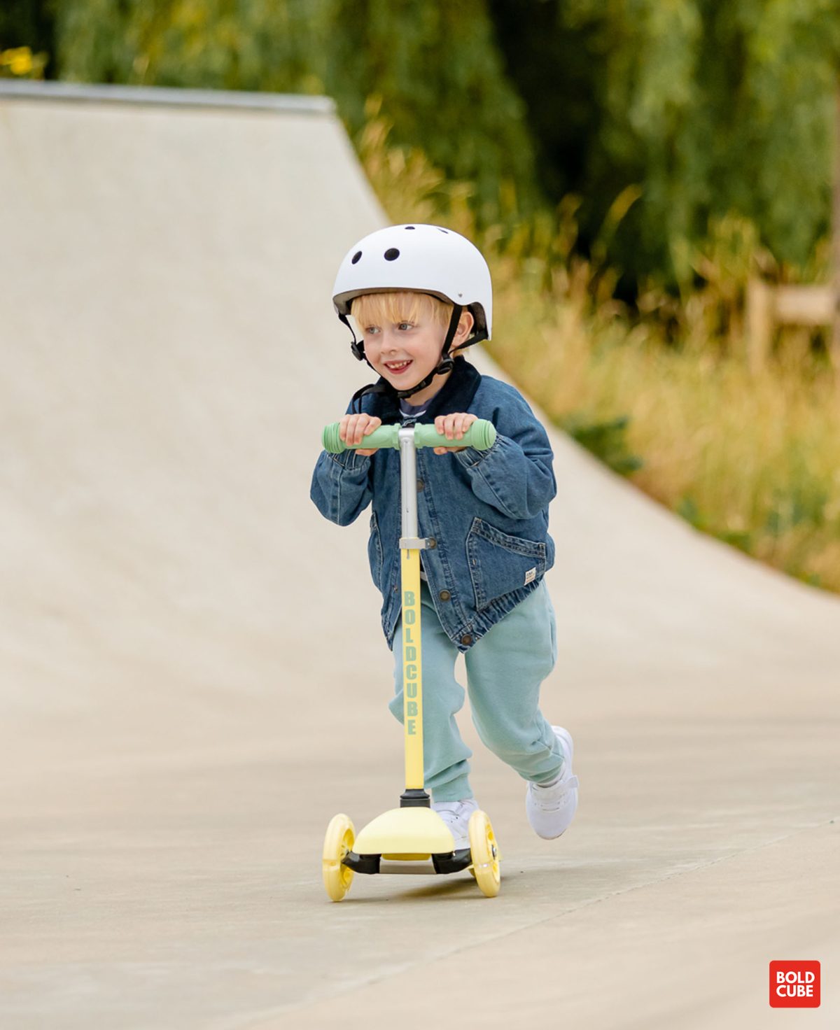 Trotinet za decu Teeny Lemon 3 točka do 20kg žuta Bold Cube - Слика 4