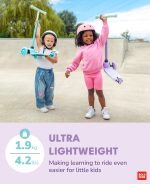 Trotinet za decu Teeny 3 točka do 20 kg ljubičasta Bold Cube - Слика 14