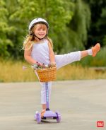 Trotinet za decu Teeny 3 točka do 20 kg ljubičasta Bold Cube - Слика 3