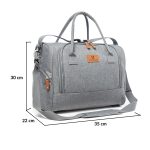 Cangaroo Jossie Torba za mame i kolica Siva - Слика 4