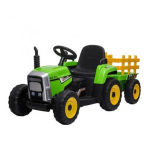 Dečiji traktor sa prikolicom zelena