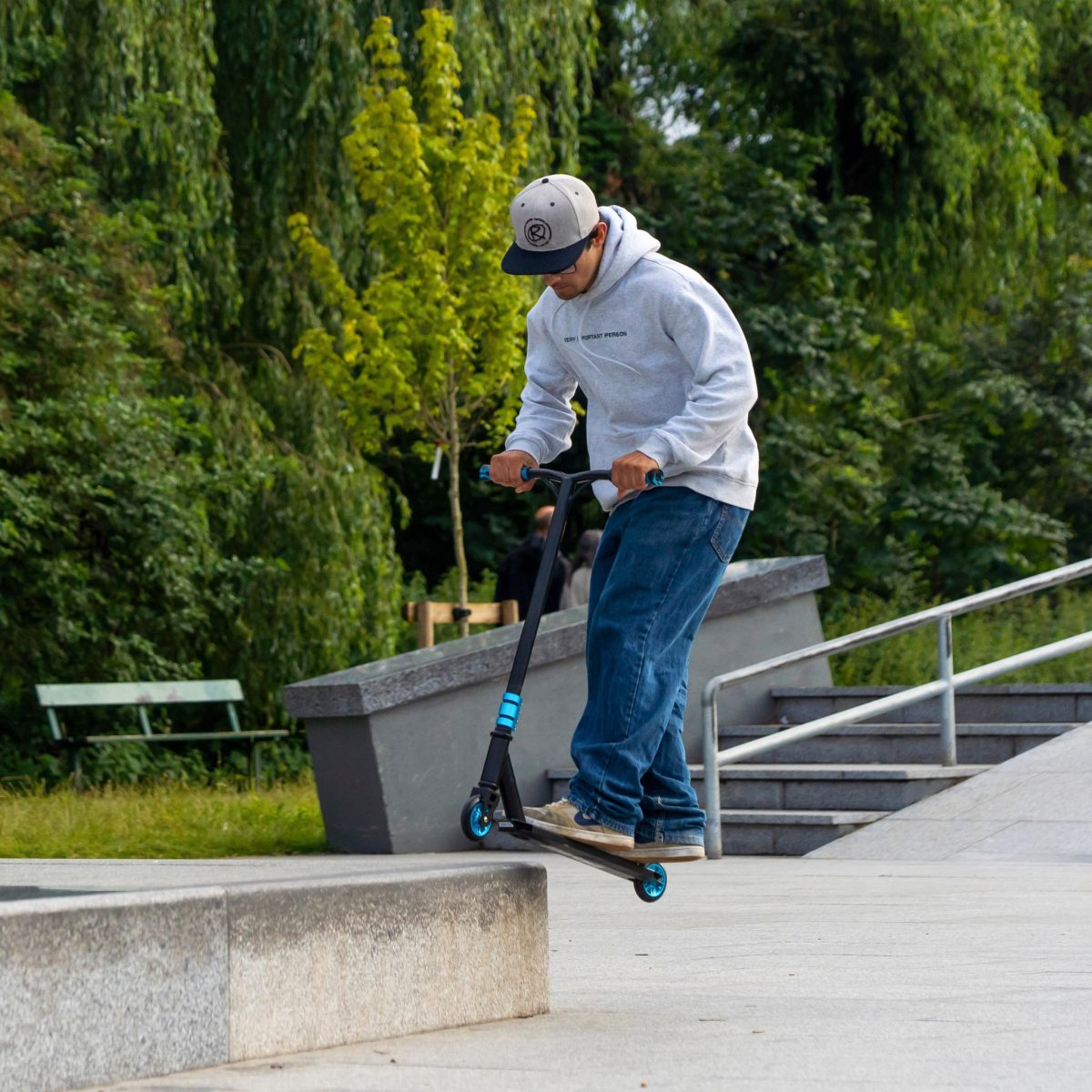 Trotinet za decu Stunt Deluxe scooter Light Water 2 točka do 100 kg plava Bold Cube - Слика 3