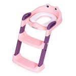 Adapter za wc šolju za decu sa stepenikom, pink, ECOTOYS - Слика 4