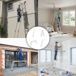 Aluminijumske višenamenske merdevine 4x3, sa šarkama, sklopive, nosivost 150 kg, ModernHome - Слика 2