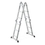 Aluminijumske višenamenske merdevine 4x3, sa šarkama, sklopive, nosivost 150 kg, ModernHome - Слика 5