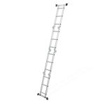 Aluminijumske višenamenske merdevine 4x3, sa šarkama, sklopive, nosivost 150 kg, ModernHome - Слика 8