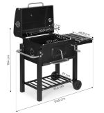 Bastenski rostilj na cumur sa poklopcem i termometrom GW-01 - Слика 10