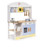 Dečija kuhinja – Rerna, mašina za pranje veša, mikrotalasna i 12 dodataka – ECOTOYS - Слика 4