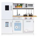 DRVENA DEČIJA KUHINJA LED SVETLO+SAKSIJE - Слика 2