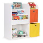 Drvena decija polica organizer sa policama 02A ECOTOYS - Слика 2