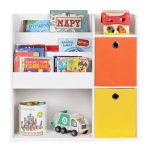 Drvena decija polica organizer sa policama 02A ECOTOYS - Слика 3