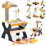 Drvena radionica za decu, sto sa alatom – ECOTOYS