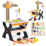 Drvena radionica za decu, sto sa alatom – ECOTOYS - Слика 3