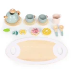 Drveni set za čaj – čajnik, šoljice, 14 delova – ECOTOYS - Слика 6