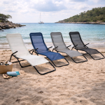 Progarden bastenska lezaljka bela / bez - Слика 2