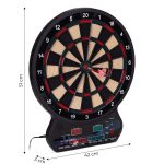 Elektronski pikado 42 cm sa LCD ekranom, 27 igara, set sa 12 pikada - Слика 11