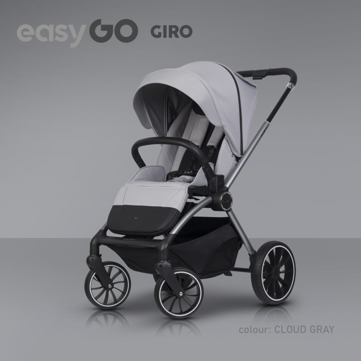 EUROCART EASY GO GIRO 2U1 KOLICA ZA BEBE CLOUDY GREY - Слика 8