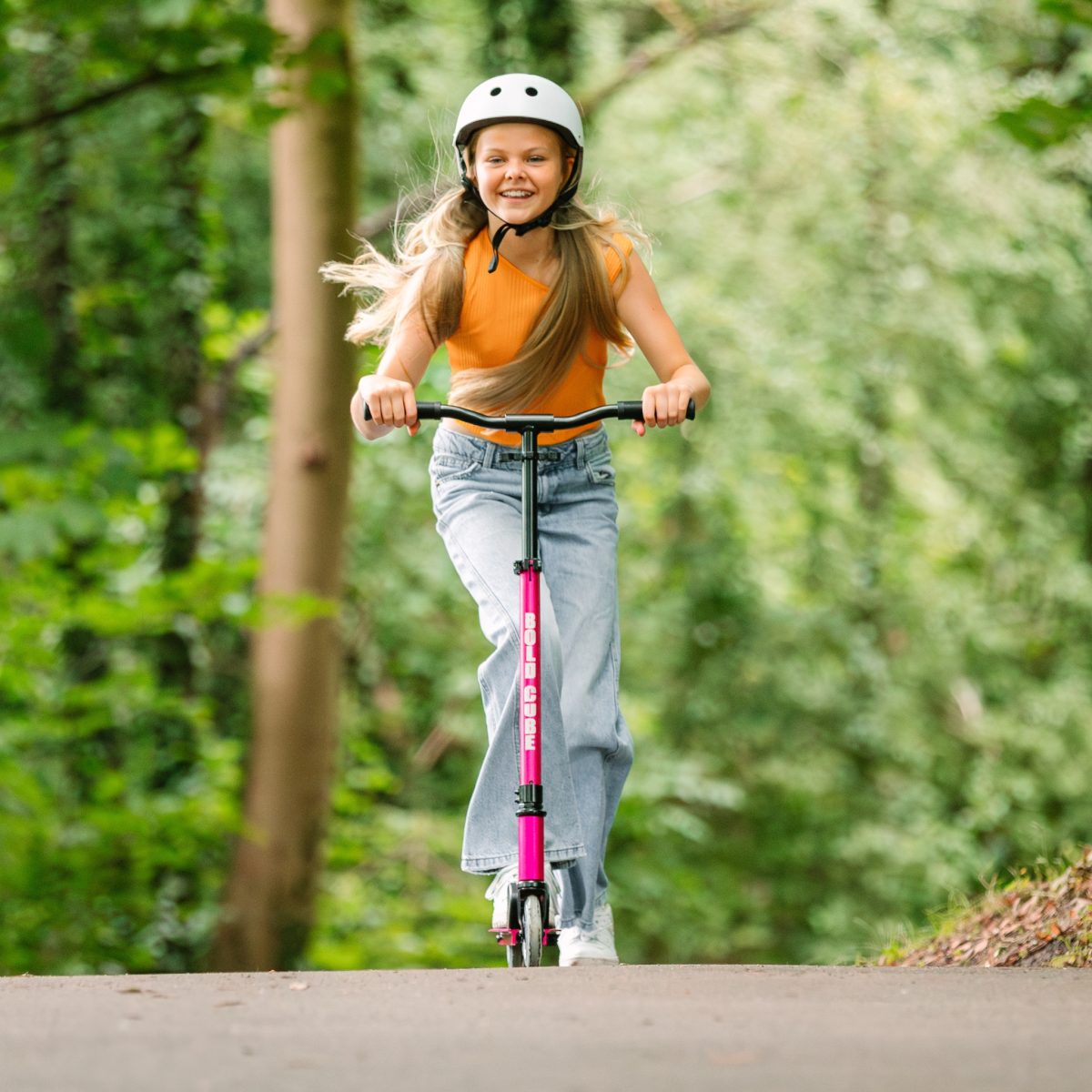 Trotinet za decu Deluxe Fuchsia 2 točka do 100 kg roze Bold Cube - Слика 16