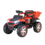 Kamion sa prikolicom crvena