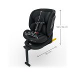 KINDERKRAFT AUTO SEDISTE I-360 2 PLUS i size 40-150cm BLACK - Слика 9
