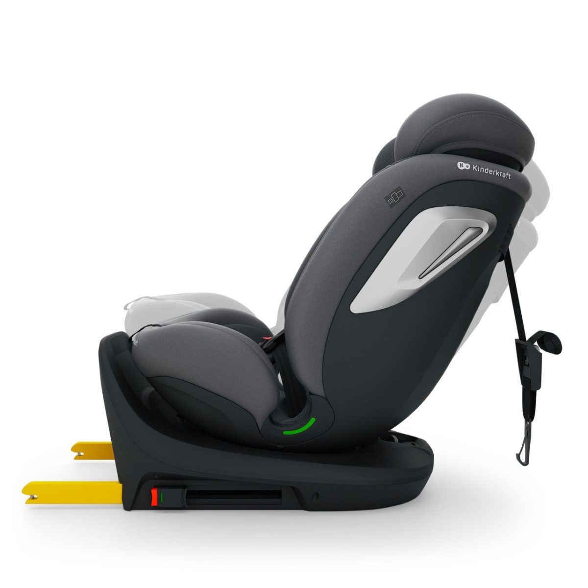 KINDERKRAFT AUTOSEDISTE I-GROW 2 PLUS I-SIZE 40-150 CM GREY - Слика 3