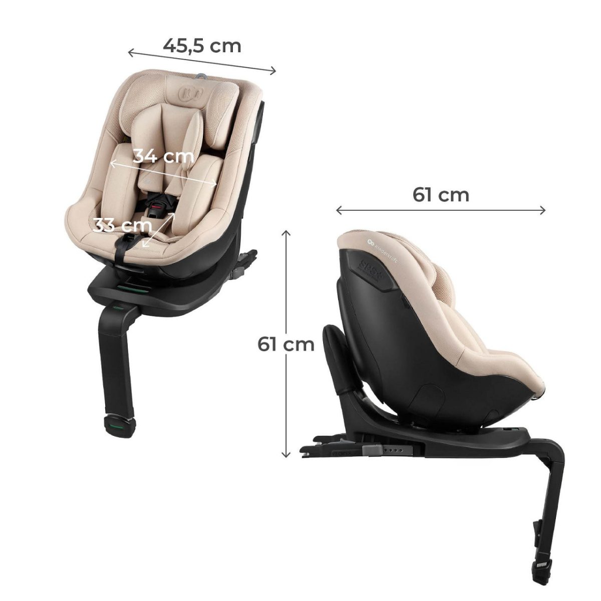 KINDERKRAFT AUTOSEDISTE I - GUARD AIR FLOW BEIGE - Слика 5