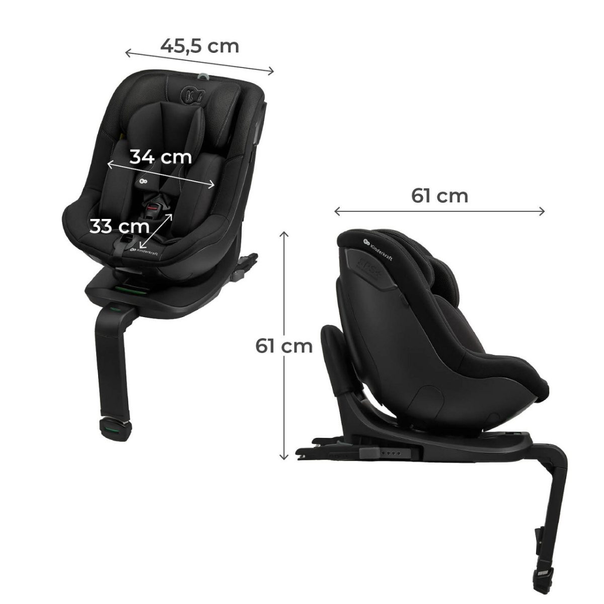 KINDERKRAFT AUTOSEDISTE I-GUARD AIR FLOW BLACK - Слика 7