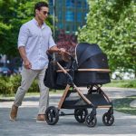 KINDERKRAFT ESME PRO KOLICA ZA BEBE 3U1 PURE BLACK - Слика 3