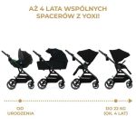 KINDERKRAFT KOLICA YOXI 2u1 PURE BLACK - Слика 4